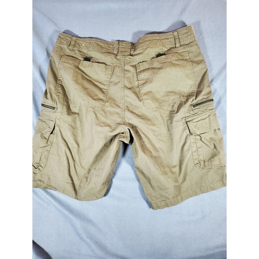 Stanley Men's Workwear 10"  Inseam Cargo Shorts  Brown/ Green 38 - Picture 6 of 7